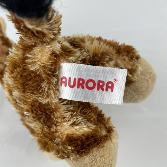 Aurora Peek-A-Boo Giraffe Purple Carrier Purse 7" Plush Stuffed Animal Toy Bow - Picture 5 of 7